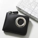 COMME des GARCONS コムデギャルソン 二つ折り財布 SILVER EYELET アイレット SA7100SE メンズ ミニ財布 ラウンドファスナー 小銭入れ付き レザー BLACK