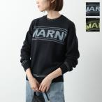 MARNI KIDS マルニ キッズ ニット M01212 M00TB レディース ガールズ コットン ウール クルーネック セーター ロゴ カラー2色