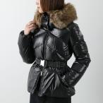 MONCLER モンクレール ダウンジャケット LAITUE レチュ 1A00101 68950 レディース ファー フード付き ベルト付き アイコンパッチ 999 1A0010168950999