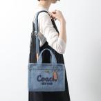 COACH コーチ ハンドバッグ カーゴ トート 26 CR659 レディース デニム レザー ショルダーバッグ ロゴ刺? 鞄 b4/indigo
