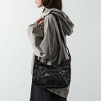 ショッピングエナメルバッグ LeSportsac レスポートサック ショルダーバッグ CLASSIC HOBO 7520 レディース ナイロン ホーボーバッグ エナメル 鞄 M135/BLACK-SHINE