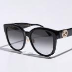 GUCCI グッチ サングラス GG1028SK レディース ボストン型 ウェリントン型 アジアンフィット GGメタルロゴ セルフレーム アイウェア 006/BLACK-BLACK-GREY