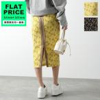 N°21 ヌメロヴェントゥーノ タイトスカート C012 5A12 レディース レーヨン フラワー 花柄 スリット ストレッチ 総柄 カラー2色