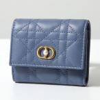 Dior ディオール 三つ折り財布 JOLIE MEDIUM ジョリー ミディアム S3105UNJB レディース キルティングレザー パール ミニ財布 CDロゴ カラー3色