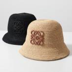 LOEWE ロエベ バケットハット ANAGRAM アナグラム K820HB1X15 K820HB1X36 レディース ラフィア×レザー 麦わら帽子 カラー2色