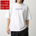 MARNI マルニ Tシャツ HUMU0223HP USCX51 メンズ 半袖 カットソー ロゴT コットン クルーネック SLW01/LILY-WHITE MU0223HPUSCX51SLW01