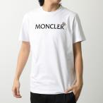 MONCLER モンクレール Tシャツ 8C00075 8390T メンズ クルーネック 半袖 カットソー ロゴT フロッキーロゴプロント アイコンパッチ コットン 001