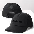 MONCLER モンクレール ベースボールキャップ 3B00013 04863 メンズ コットン フロッキーロゴ アイコンパッチ ベルクロ 帽子 3B0001304863999