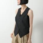 CELINE セリーヌ ベスト RI00L363S.38NO レディース ウール混紡 Vネック ジレ ノースリーブ クラシックフィット ブラック