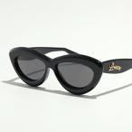 LOEWE ロエベ サングラス LW40096I レディース キャットアイ型 フルリム セルフレーム メタルロゴ アイウェア 01A