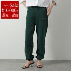SPORTY&RICH スポーティアンドリッチ スウェットパンツ SWAW2328 レディース コットン 裏起毛 ジョガーパンツ ロゴ Forest