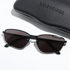 BALENCIAGA バレンシアガ サングラス BB0277S メンズ フォックス型 メタルフレーム クリングスタイプ 細フレーム ロゴ アイウェア 001/BLACK-BLACK-GREY
