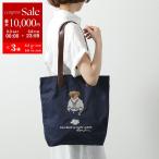 Polo Ralph Lauren ポロラルフローレン トートバッグ 405962427 レディース ポロベア キャンバス トート 鞄 001 NAVY