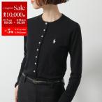 Polo Ralph Lauren ポロラルフローレン カーディガン 211941175 レディース コットン ショートスリーブ ポニー刺繍 002 BLACK
