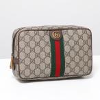 GUCCI グッチ クラッチバッグ 760019 96IWT メンズ レディース ダブルG セカンドバッグ ポーチ レザー GGスプリーム キャンバス 鞄 8745