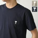 ami paris アミパリス Tシャツ Ami de Coeur HTS060.724 メンズ 半袖 カットソー コットン クルーネック ハート ロゴ 刺繍 カラー2色