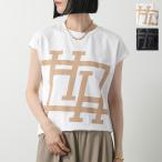 HERNO ヘルノ Tシャツ JG000278D 52009 レディース 半袖 カットソー クルーネック カラー2色