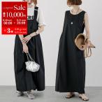 CHIGNON シニヨン 2way ワンピース 5552-180KK レディース ノースリーブ ジャンパースカート Aライン フレア ロング丈 ブラック