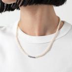 CELINE セリーヌ ネックレス サンオノフレ 461DX6FWP.01IS レディース メンズ 淡水パール ロゴ アクセサリー オフホワイト×シルバー