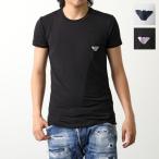 EMPORIO ARMANI エンポリオアルマーニ Tシャツ 111035 4R512 メンズ 半袖 クルーネック カットソー イーグルロゴ ストレッチ 00020 【箱B】