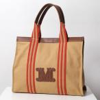 【訳あり】MAX MARA BEACHWEAR マックスマーラ ビーチウェア トートバッグ PALAU パラオ レディース コットン キャンバス ロゴ 鞄 002/CAMMELLO