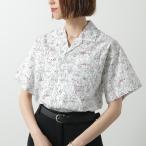 MARNI KIDS マルニ キッズ 開襟シャツ M01373 M00U8 レディース ガールズ 半袖 柄シャツ ボーリングシャツ イヌ柄 ドッグ ロゴ 0M100