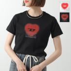 DIESEL KIDS ディーゼル キッズ 半袖 Tシャツ Tcuore J02233 0CATM レディース ガールズ コットン カットソー クルーネック オーバルD カラー2色