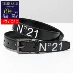 N°21 KIDS ヌメロヴェントゥーノ キッズ ベルト N21B9U N2104T N0246 レディース ガールズ ロゴ ナローベルト メタルバックル 0N900