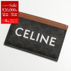CELINE セリーヌ カードホルダー 10B702CLY.04LU メンズ カードケース トリオンフ コーティングキャンバス レザー ロゴ Tan