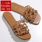 LOEWE ロエベ サンダル PETAL ANAGRAM SLIDE ペタル アナグラム スライド LLSP465X08 レディース レザー フラット シューズ 靴 3150/CAMEL