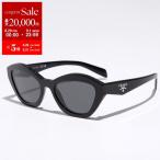 PRADA プラダ サングラス SPR A02 レディース キャットアイ型 セルフレーム フルリム ロゴ アイウェア 16K-08Z/BLACK