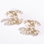 CHANEL シャネル ピアス ABD722 B17215 レディース パール ラインストーン CCマーク ココマーク メタル スタッド アクセサリー NZ743