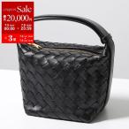 BOTTEGA VENETA ボッテガヴェネタ ハンドバッグ MICRO WALLACE マイクロ ウォレス 776781 V3IV1 レディース イントレチャート レザー 鞄 8425/BLACK-GOLD
