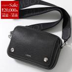 LOEWE ロエベ ショルダーバッグ PEBBLE MESSENGER SMALL ペブル メッセンジャー BANBPCBX01 メンズ レザー アナグラム 鞄 1100/BLACK BANBPCBX011100