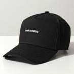 DSQUARED2 ディースクエアード ベースボールキャップ BCM0603 05C00001 メンズ コットン ロゴ 帽子 M063/BLACK-WHITE
