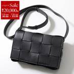 BOTTEGA VENETA ボッテガヴェネタ ショルダーバッグ CASSETTE カセット 578004 VMAY1 メンズ マキシイントレチャート レザー 鞄 8425/BLACK-GOLD