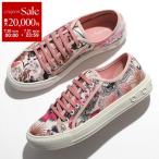 FERRAGAMO フェラガモ スニーカー 0737448 BORG PRINT ボルグ レディース フローラルプリント ロゴ ローカット プラットフォーム
