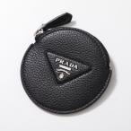 PRADA プラダ コインケース 1MM006 2BBE メンズ トライアングルロゴ レザー 小銭入れ ミニ財布 F0002/NERO