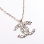 CHANEL シャネル ネックレス ABG255 B21750 レディース ペンダント ラインストーン ハート ココマーク CCロゴ チェーン メタル アクセサリー U3283