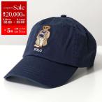 Polo Ralph Lauren ポロラルフローレン ベースボールキャップ 211A87349 レディース コットン ポロベアー ロゴ刺繍 帽子 001/NAVY