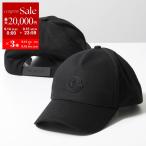 MONCLER Matt Black モンクレール マットブラック べーズボールキャップ 3B00013 0U082 メンズ レディース ラバーアイコンパッチ 帽子 999