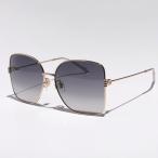 ショッピングgucci GUCCI グッチ サングラス GG1282SA レディース バタフライ型 メタルフレーム 細フレーム クリングスタイプ ロゴ アイウェア 002/GOLD-GOLD-GREY