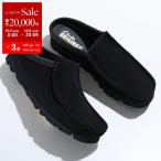 Clarks クラークス スリッポン 26180443 WALLABEE SLIP ワラビースリップ メンズ スエード モカシン Vibramソール シューズ 靴 BLACK-SUEDE