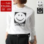 ショッピングKIDS MOSCHINO KIDS モスキーノ キッズ トレーナー HSF08V LCA14 レディース ガールズ 長袖 スウェット クルーネック 裏起毛 ロゴ スマイリー カラー2色