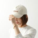 Chloe Kids クロエ キッズ ベースボールキャップ C20681 レディース ガールズ フロッキー フェルト ウール ロゴ刺繍 6パネル 帽子 148/IVORY