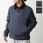FRED PERRY フレッドペリー ジャケット COTTON CABAN JACKET J8535 メンズ パテッド ジップアップ ブルゾン ローレルリース刺繍 カラー2色