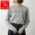 MARNI KIDS マルニ キッズ Tシャツ M01603 M00RF レディース ガール 長袖 ロゴ カットソー コットン クルーネック ロンT 0M923