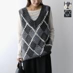 ショッピングカウチン TORRAZZO DONNA トラッゾドンナ ベスト 6262-468 レディース ハンドメイド カウチンニット チェック柄 カラー2色