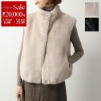 ショッピングリゾート HERNO Resort ヘルノ リゾート ファーベスト GC00071DR 12624 レディース ジレ エコファー ショート丈 スタンドカラー カラー2色 GC00071DR126241985