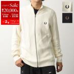 FRED PERRY フレッドペリー カーディガン TEXTURED ZIP THROUGH CARDIGAN K1304 メンズ セーター コットン ニット ローレルリース刺繍 カラー2色